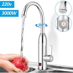 SWANEW Elektrischer Wasserhahn,Durchlauferhitzer,Warmwasserbereiter,Küchearmatur