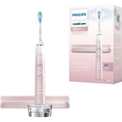 Elektrische Zahnbürste PHILIPS SONICARE "DiamondClean 9000 Special Edition HX9911", rosa (rosa, weiß), ElektrozahnbürstenB:15,3cm H:25,4cm T:9,8cm, mit integriertem Drucksensor, 4 Putzprogramme und 3 Intensitätsstufen, B:15,3cm H:25,4cm T:9,8cm