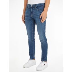 Slim-fit-Jeans TOMMY JEANS "AUSTIN SLIM TPRD" Gr. 33, Länge 34, blau (denim schwarz) Herren Jeans schmal zulaufendes Bein