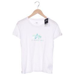 Alpha industries Damen T-Shirt, weiß, Gr. 36