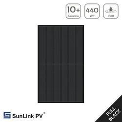 Sunlink 440 Watt Bifazial Solarmodul Glas/Glas Full Black SL5N108D-440 - MwSt: 0...