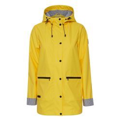 Regenmantel OXMO "Regenjacke OXBecky" Gr. M, gelb (primrose gelb), Damen, Obermaterial: 100% Polyurethan PU., Mäntel