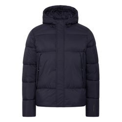 Winterjacke CASUAL FRIDAY "Winterjacke CFAUSTIN short puffer jacket" Gr. L, blau (schwarz navy) Herren Jacken