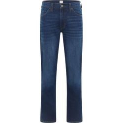 Straight-Jeans MUSTANG "Style Tramper Straight", Herren, Gr. 34, Länge 34, blau 701, 99% Baumwolle, 1% Elasthan, straight fit, Jeans