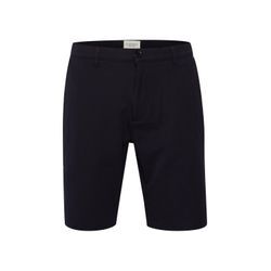 Chinoshorts SOLID "Chinoshorts SDFrederic", Herren, Gr. L, N-Gr, blau (insignia b), Obermaterial: 62% Polyester PES. 33% Viskose LENZING ECOVERO CV LenzEcov. 5% Elasthan EL., casual, slim fit kniefrei, Hosen