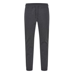 Jogginghose SOLID "Jogginghose SDQuinn", Herren, Gr. L, N-Gr, grau (dunkelgrau melange), Obermaterial: 85% Polyester PES. 15% Baumwolle CO., casual, regular fit lang, Hosen