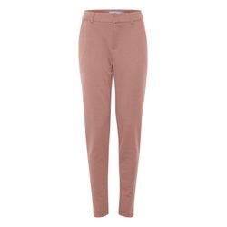 Stoffhose ICHI "Stoffhose IHKate" Gr. L, N-Gr, rosa (ash rose), Damen, Obermaterial: 74% Polyester PES. 22% Viskose LENZING ECOVERO CV LenzEcov. 4% Elasthan EL., Hosen