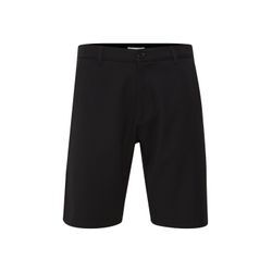 Chinoshorts SOLID "Chinoshorts SDFrederic", Herren, Gr. L, N-Gr, schwarz, Obermaterial: 62% Polyester PES. 33% Viskose LENZING ECOVERO CV LenzEcov. 5% Elasthan EL., casual, slim fit kniefrei, Hosen