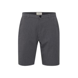 Chinoshorts SOLID "Chinoshorts SDFrederic", Herren, Gr. L, N-Gr, grau (med grau m), Obermaterial: 62% Polyester PES. 33% Viskose LENZING ECOVERO CV LenzEcov. 5% Elasthan EL., casual, slim fit kniefrei, Hosen