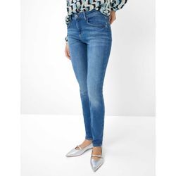 BRAX Damen Röhrenjeans Style SHAKIRA, Blau, Gr. 34