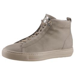 Sneaker PAUL GREEN Gr. 38,5, grau (taupe) Damen Schuhe High Top Sneaker, Schlupfboots mit Innen-Reißverschluss