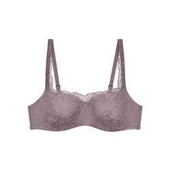 Triumph - Balconette-BH - Grey 085 - Body Make-up Illusion Lace - Unterwäsche für Frauen