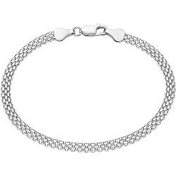 Armband FIRETTI "Schmuck Geschenk Silber 925 Armschmuck Armkette Bismarck-Kette" Armbänder Gr. Silber 925 (Sterlingsilber), silberfarben Damen