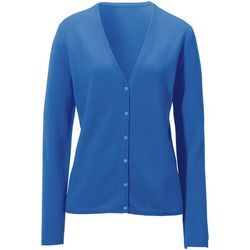 Strickjacke aus 100% Premium-Kaschmir Modell Cora Peter Hahn Cashmere blau