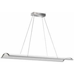 Pendelleuchte Hängelampe Pendelleuchte Esszimmer Alu gebürstet mit Fernbedienung, cct dimmbar, 1x led 1x 45 Watt 4200 lm Wofi 6130.01.63.9116