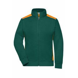 Sweat-Jacke Damen JN869 Gr. xl dark-green/orange - James&nicholson