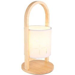 Tischlampe Schreibtischlampe Nachttischlampe Beistelllampe Holzlampe h 33 cm