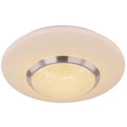 Globo Lighting - led Decken Lampe Leuchte Metall Nickel Matt Kristalle Sparkle Wohn Schlaf Zimmer