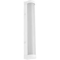 Orbis Tube Spiegel-/Wandleuchte mit led, gefrostetes Glas/weiß, 9W, 900lm, dimmbar, 3000/4000K über Wandschalter einstellbar, 40cm Durchmesser, IP44