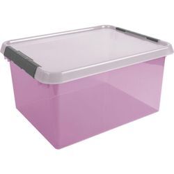 Aufbewahrungsbox mit Deckel Comfort Line 36 l rosa transparent - Sunware