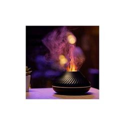 Lablanc - Flame Aroma Diffusor für ätherische Öle, Luftbefeuchter, 7 Flammenfarben, für Zuhause, Schlafzimmer, Yoga, Büro, mit wasserlosem