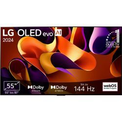 LG OLED-Fernseher, F (A-G), schwarz, 55, Fernseher