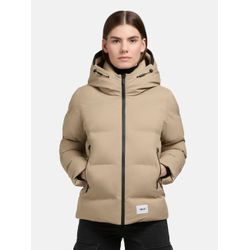 Winterjacke KHUJO "Liev-YM" Gr. L (40), beige (sand) Damen Jacken Warme Winter Steppjacke