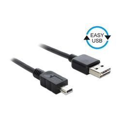 Delock - 0.5m - USB2.0-A/USB2.0 Mini-B 0.5m usb a usb b Schwarz usb Kabel (85158) (85158)