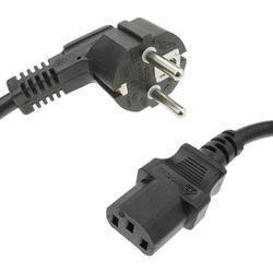 Netzkabel IEC60320 C13-Buchse auf Schuko-Stecker 1,8 m - Cablemarkt