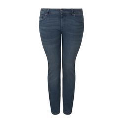 TOM TAILOR Damen Plus - Slim Jeans, blau, Gr. 46