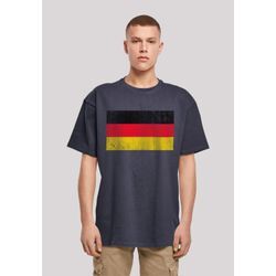 T-Shirt F4NT4STIC "Germany Deutschland Flagge distressed" Gr. 4XL, blau (navy) Herren Shirts Print