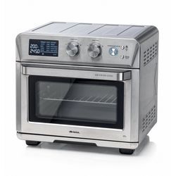 ARIETE Heissluftfritteuse "4629/1" Mini-Backofen, Grill und Rotisserie in Einem, 25 L, Fritteusen, silberB:43cm H:39,5cm T:40,5cm