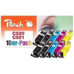 10er-Pack Tintenpatronen ersetzt Canon PGI-520, CLI-521