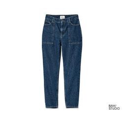 Tchibo NAH/STUDIO Mom-Jeans | recycelte Baumwolle - Blau - Gr.: 29