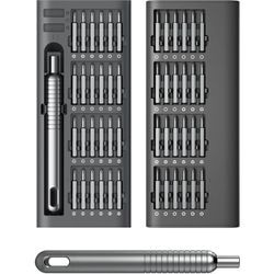 Lntyq - 51-in-1-Präzisions-Schraubendreher-Set, tragbares Schraubendreher-Set mit 48 magnetischen Bits, Sechskantschraubendreher für Telefon, Laptop,