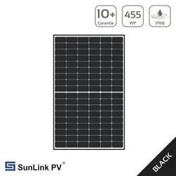 Sunlink 455 Watt Bifazial Solarmodul Glas/Glas Black Frame SL5N108D-455 - MwSt: ...