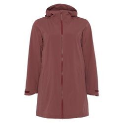 Parka JACK WOLFSKIN "Große Größen", Damen, Gr. 46, rot (rotbraun), Obermaterial: 100% Polyester;Futter: 100% Polyester, unifarben, casual, figurumspielend lang, Langarm, Jacken, Wasserdicht dank getapter Nähte