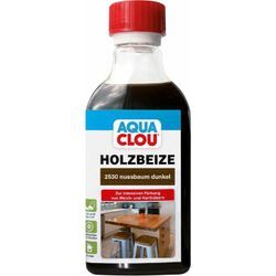 Clou - Aqua Holzbeize 250 ml, nussbaum dunkel Beize Beizen Holz Innen