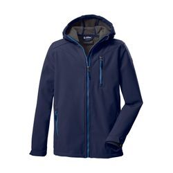 Softshelljacke KILLTEC "Boys Softshelljacke", Kinder, Gr. 128, blau (navy), 100% Polyester, sportlich, Jacken