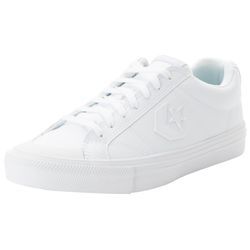 Sneaker CONVERSE "SPORT CASUAL FAUX LEATHER", Gr. 40,5, weiß, weiß, barely grau, Leder, sportlich, Schuhe