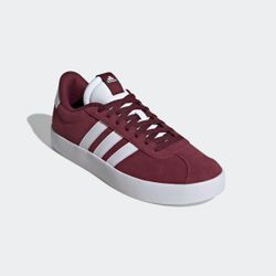 Sneaker ADIDAS SPORTSWEAR "VL COURT 3.0", Gr. 46, rot (sharot, ftwwht, sharot), Leder, Synthetik, sportlich, Schuhe, inspiriert vom Design des adidas samba