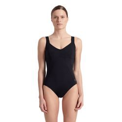 Badeanzug ARENA "W VERTIGO ONE PIECE C CUP", Damen, Gr. 36, N-Gr, schwarz, Obermaterial: 68% Polyamid, 32% Elasthan, sportlich, Badeanzüge, Shapewear