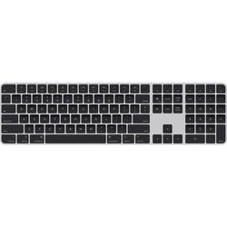 Apple Magic Keyboard Touch ID NumKey Bluetooth® Tastatur Deutsch, QWERTZ, Mac Schwarz Wiederaufladbar, Fingerabdruckleser, mit numerischer Tastatur