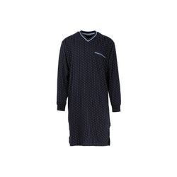 Pyjama GÖTZBURG "Nachthemd" Gr. XXXL, blau (marine) Herren Homewear-Sets