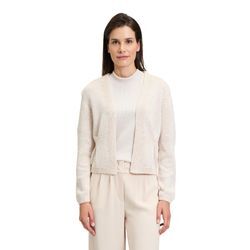 Strickjacke BETTY & CO "Betty & Co Strick-Cardigan mit Pailletten" Gr. 36, beige, Damen, Strick, Obermaterial: 59% Baumwolle, 41% Polyester metallisiert., Strickjacken, Glitzer