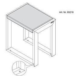 Hoesch Badhocker 89218 Teakholz, 41x31x45,6cm