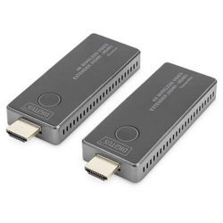 Digitus DS-55323 HDMI-Funkübertragung (Set) 30 m 3840 x 2160 Pixel integrierte LED-Anzeige, mobile Variante