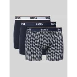 BOSS Trunks mit elastischem Label-Bund im 3er-Pack