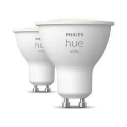 Philips Hue White GU10 LED Lampe 400lm - 2er-Set - Weiß