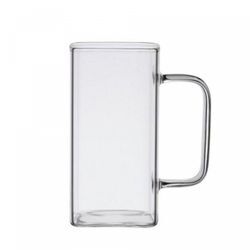 Latte-Macchiato-Glas Square 2er Set Henkelglas Cocktail 350 ml Heißgetränke Kaffeeglas